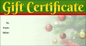 Gift Certificate Template Christmas 06
