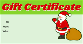 Gift Certificate Template Christmas 08