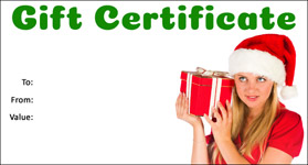 Gift Certificate Template Christmas 09