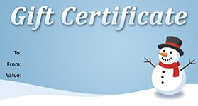 Gift Certificate Template Christmas 13