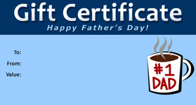 Gift Certificate Father's Day 02