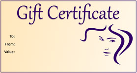 Gift Certificate Template Hair Salon 01