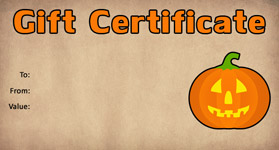 Gift Certificate Template Halloween 02