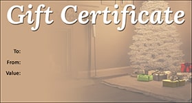 Gift Certificate Template Holiday 04