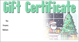 Gift Certificate Template Holiday 05