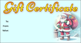Gift Certificate Template Holiday 06