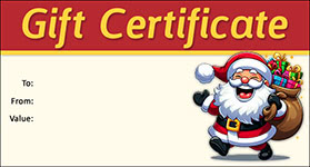 Gift Certificate Template Holiday 07