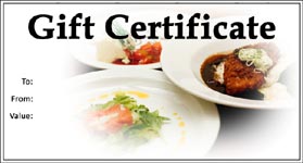 Gift Certificate Template Restaurant 01