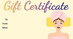 Gift Certificate Template Spa 01